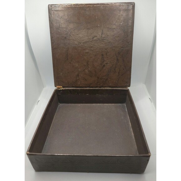 Vintage Antique Early 1900's Pyrography Hanky Vanity Storage GloveBox - Picture 7 of 11